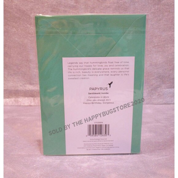 Papyrus HAPPY BIRTHDAY GREETING CARD - GIFT BAG SET- NEW -original,  GORGEOUS! - Picture 11 of 11